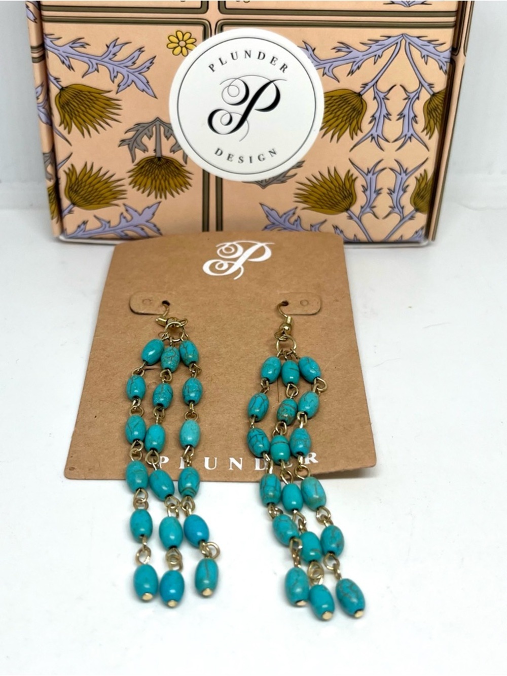 Plunder Design “Weslynn” Tassel Earrings NWT - Picture 2 of 2